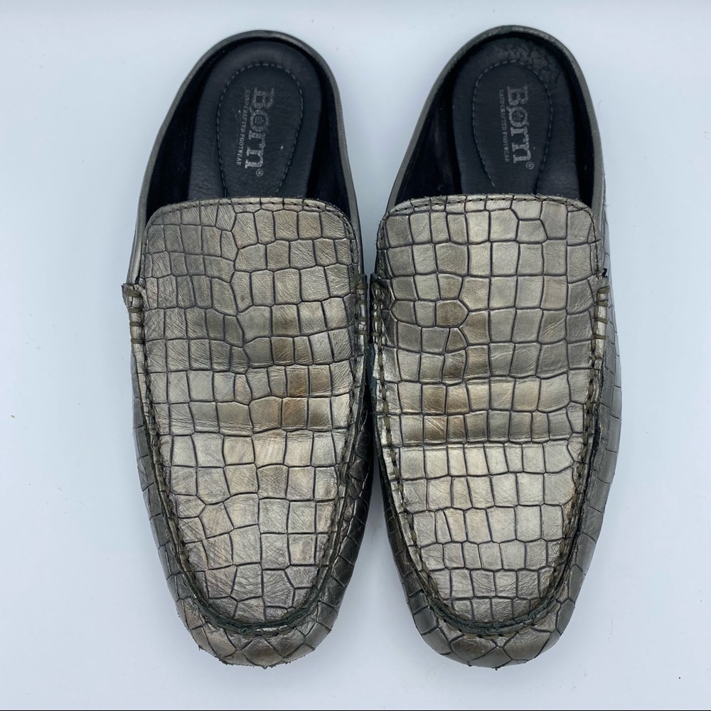 💗Born Women’s Capricorn Graphite Croco Slide